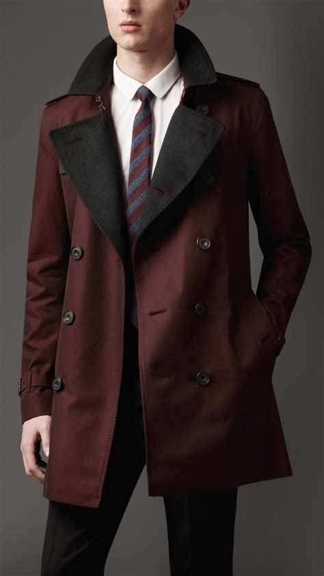 burberry gabardine trench coat red|authentic burberry men trench coat.